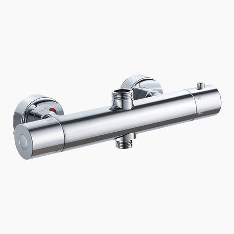 Thermostatic Shower Mixer  Dual Output Chrome Design - Product showcase