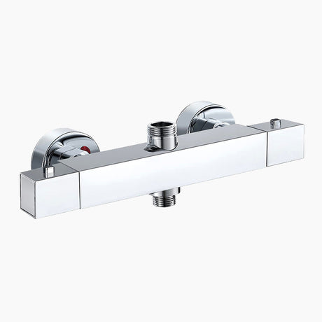 Modern Thermostatic Shower Mixer  Square Chrome Design - Product showcase