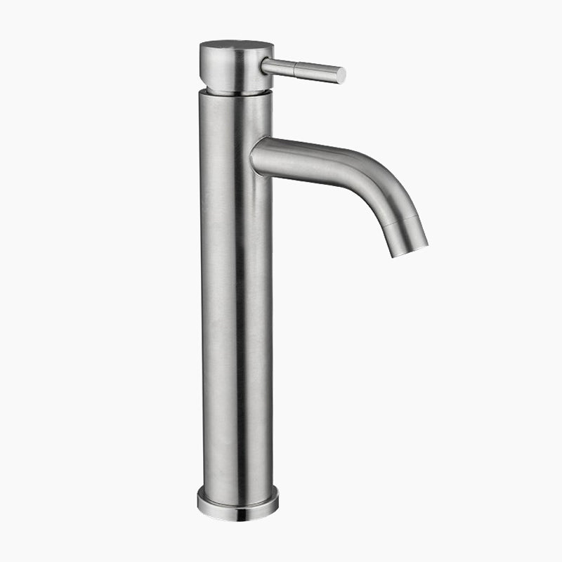 Modern Vessel Sink Faucet  Brushed Stainless Steel Design - Product showcase