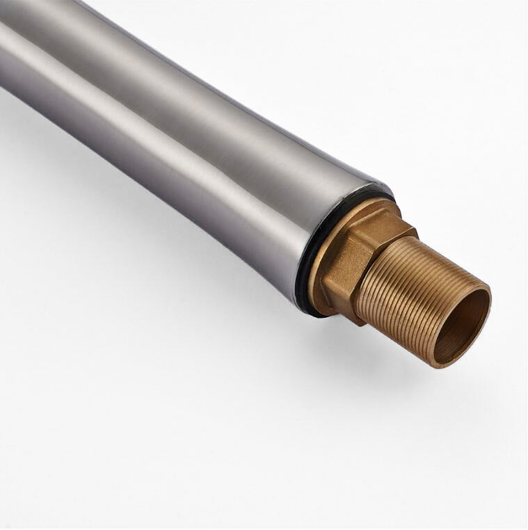 Waterfall Vessel Faucet  Brushed Steel High-Rise Design - Product example