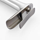 Waterfall Vessel Faucet  Brushed Steel High-Rise Design - Product detail 4