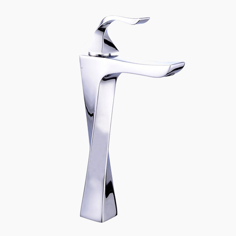 Modern Bathroom Faucet  Twisted Chrome Design - Product showcase