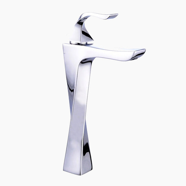 Modern Bathroom Faucet  Twisted Chrome Design - Product showcase