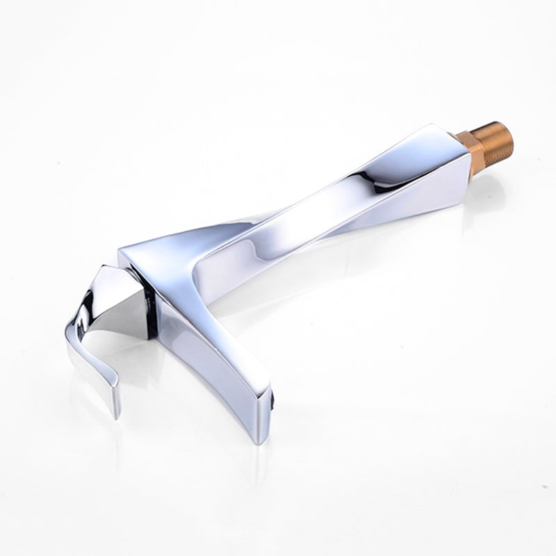 Modern Bathroom Faucet  Twisted Chrome Design - Product example