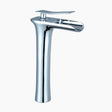 Waterfall Basin Faucet  Tall Chrome Single Handle Design - Product showcase