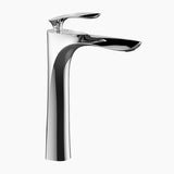 Modern Vessel Sink Faucet  Tall Chrome Waterfall Design - Product showcase