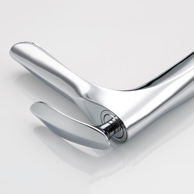Modern Vessel Sink Faucet  Tall Chrome Waterfall Design - Product detail 4