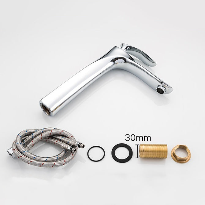 Modern Vessel Sink Faucet  Tall Chrome Waterfall Design - Product example