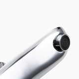 Modern Vessel Sink Faucet  Tall Chrome Waterfall Design - Detailed view