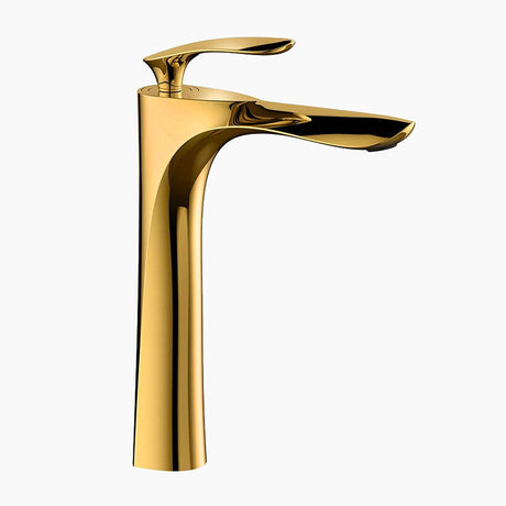 Luxury Bathroom Faucet  Gold Brass Vessel Mixer - Product showcase
