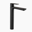 Modern Bathroom Faucet  Matte Black Vessel Mixer - Product showcase