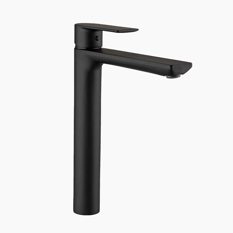 Modern Bathroom Faucet  Matte Black Vessel Mixer - Product showcase