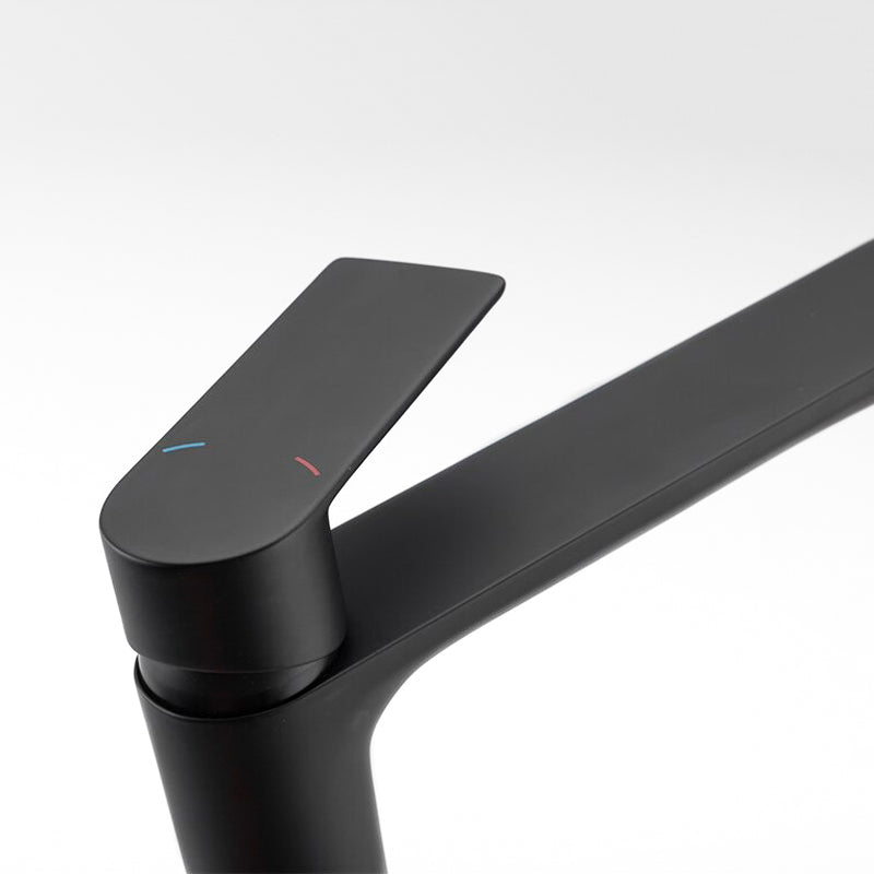 Modern Bathroom Faucet  Matte Black Vessel Mixer - Product detail 4