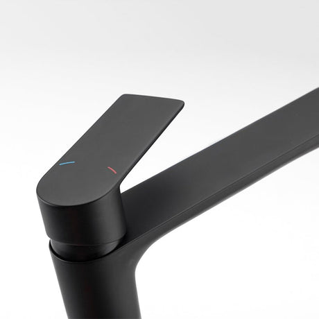 Modern Bathroom Faucet  Matte Black Vessel Mixer - Product detail 4