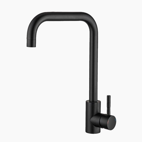 Modern Basin Mixer Tap  Matte Black Square Design - Product showcase