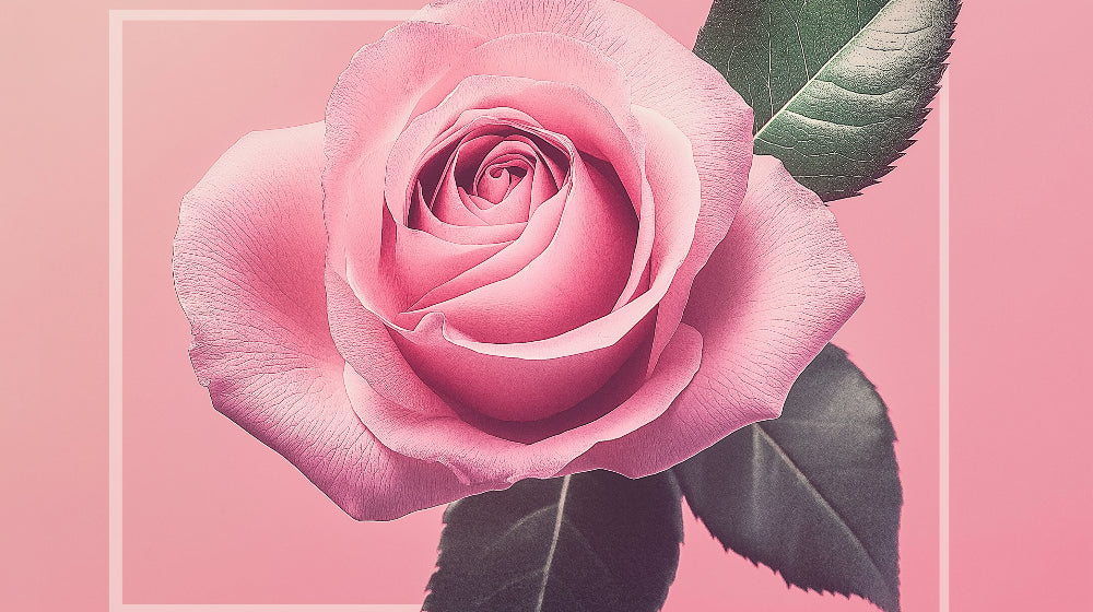Pink Rose Mural Wallpaper design file showing detailed floral pattern and rich textures