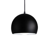 Modern Dome Pendant Light  Matte Black Aluminum Design - Product detail 7