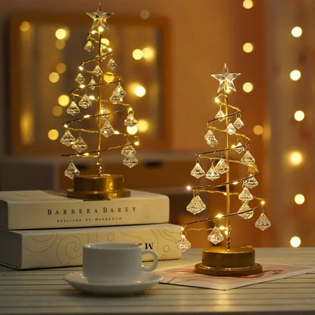 Crystal LED Christmas Tree  Spiral Wire Design with Star Topper - Product detail 8
