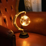 Crescent Moon Table Lamp  Glass Globe LED Night Light - Product detail 10