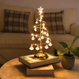 Crystal LED Christmas Tree  Spiral Wire Design with Star Topper - Detailed view