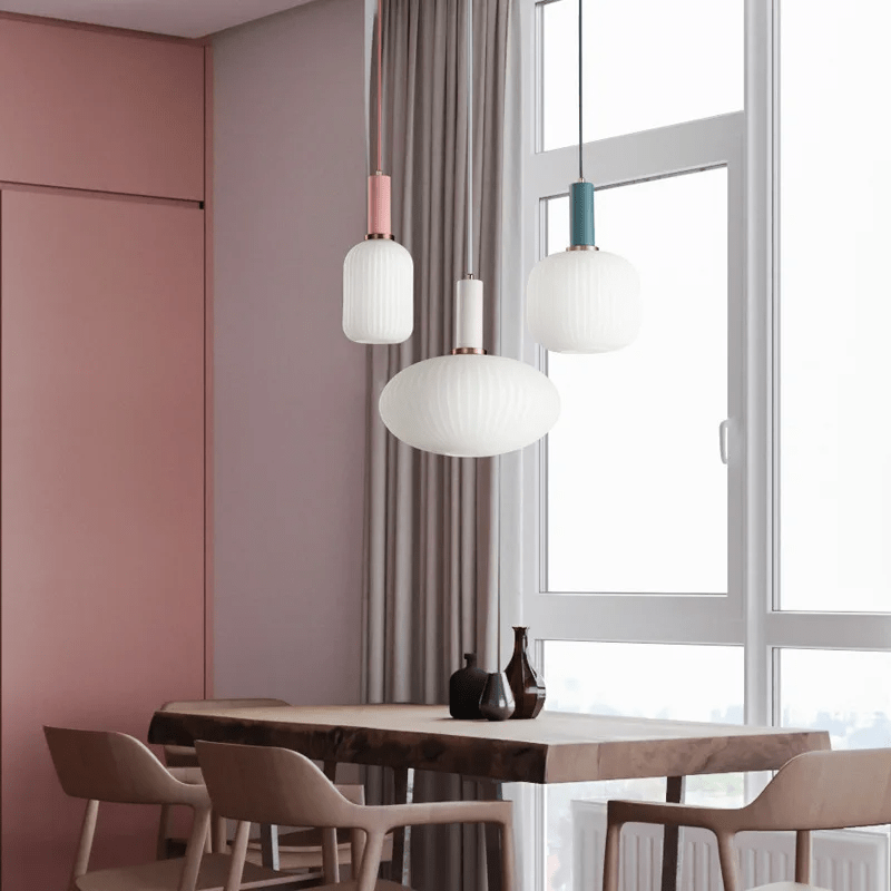 Modern Glass Pendant Light  Minimalist Nordic Design - Detailed view