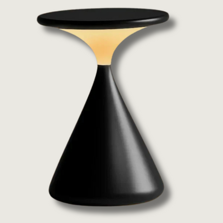 Modern LED Table Lamp  Hourglass Design With Ambient Glow - Product showcase