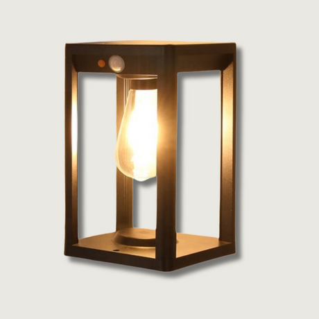 Modern Solar Column Lamp  Aluminum Garden Light with Motion Sensor - Product showcase