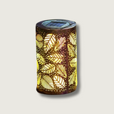 Solar Garden Lantern  Tropical Leaf Pattern - Product showcase