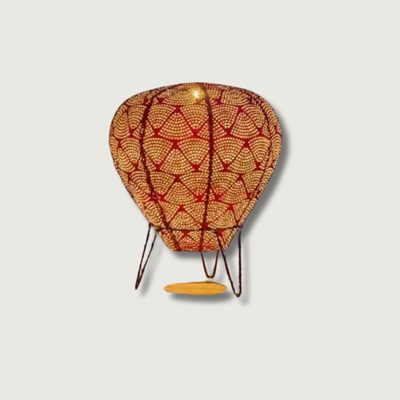 Solar Garden Lantern  Balloon Shape Metal Design - Product showcase