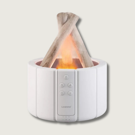 Ambient Diffuser Lamp  Flame Effect Humidifier with Remote - Product showcase