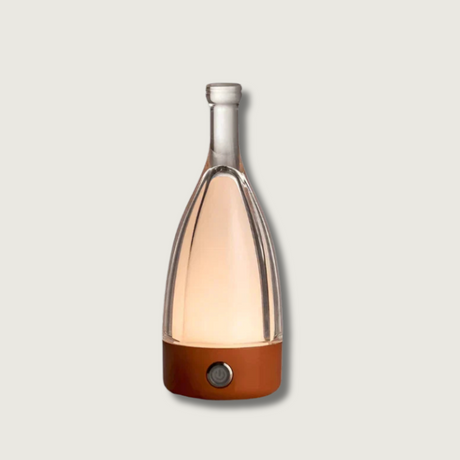 Wine Bottle Table Lamp  Glass LED Touch Control - Product showcase