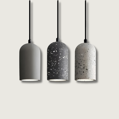 Concrete Pendant Light  Terrazzo Pattern Design - Product showcase