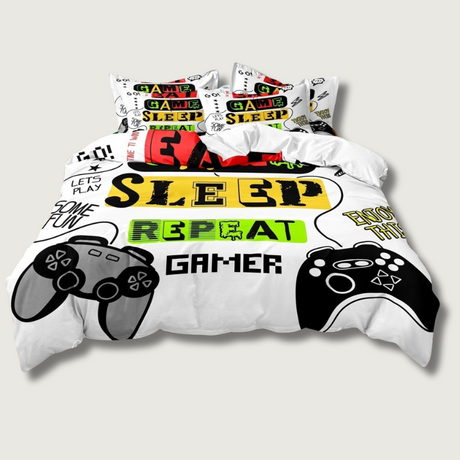 Gaming Duvet Cover Set  Console Controller Design - Product showcase