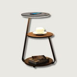 Modern Triple Tier Side Table  Space-Saving Design - Product showcase