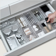 Drawer Organizer Set  Clear Acrylic Vanity Storage System - Product showcase