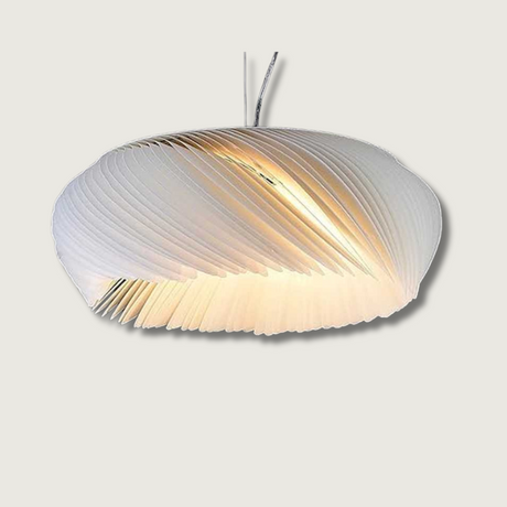 Modern Acrylic Pendant Light  Transparent Wave Design - Product showcase