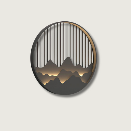 Mountain Silhouette Wall Light  LED Outdoor Sconce - Product showcase