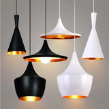 Modern Pendant Light  White Aluminum Cone Design - Product detail 6