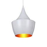 Modern Pendant Light  White Aluminum Cone Design - Product detail 8