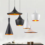 Modern Pendant Light  White Aluminum Cone Design - Product detail 5