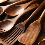 Teak Kitchen Utensil Set  Handcrafted Wood Collection - Product detail 4