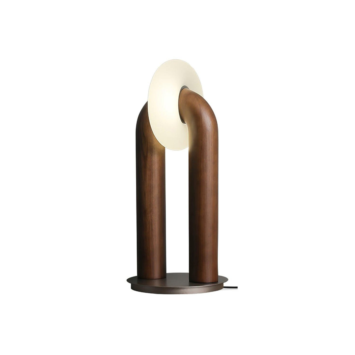 Modern Touch LED Table Lamp  Wood Curved Design - Product detail 10