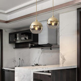 Modern Glass Pendant Light  Smokey Globe Design - Product detail 4