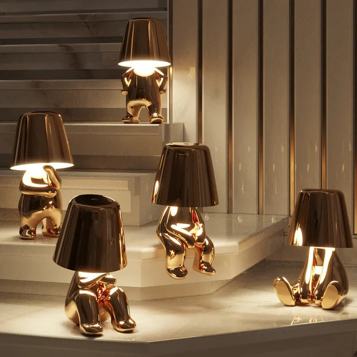 Modern Table Lamp  Metallic High Heel Design - Detailed view