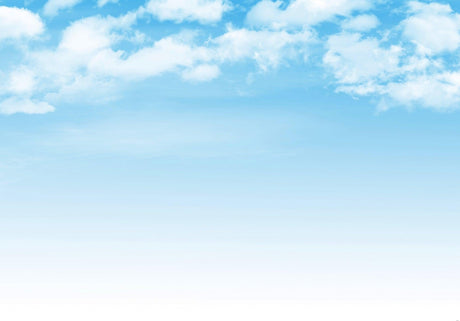 Design file of dreamy blue sky and white clouds pattern
