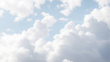 Sky wallpaper design file showing detailed cloud pattern and rich blue sky tones
