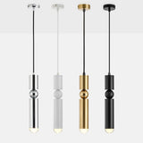 Modern Pendant Light  Minimalist Metal Cylinder Design - Product example