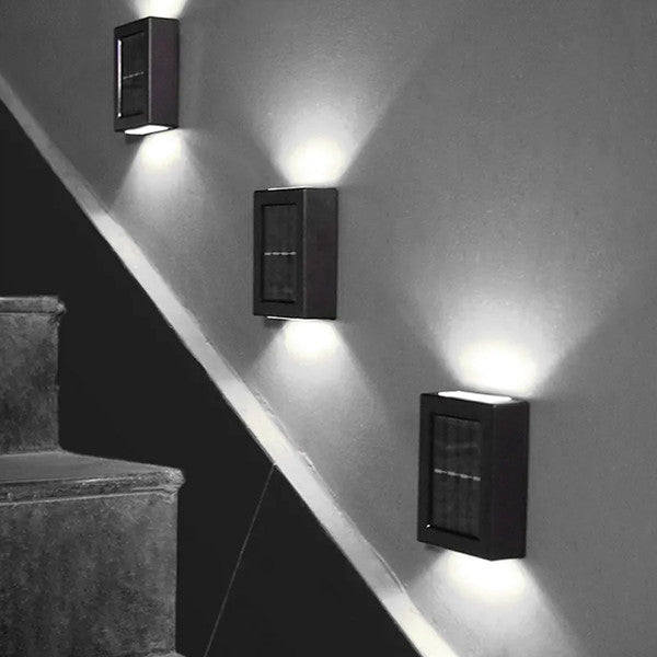 Modern Solar Wall Lights  Dual Beam Outdoor LED Sconces - Product detail 6