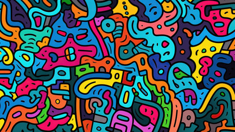 Detailed design file of galaxy and planets wallpaper showing vibrant colors and cosmic details