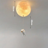 Astronaut Moon Pendant Light  Space Theme Ceiling Lamp - Product detail 16